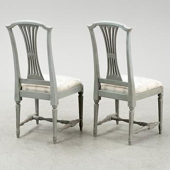 Stolar, 12 st, gustaviansk stil, 1900-tal.