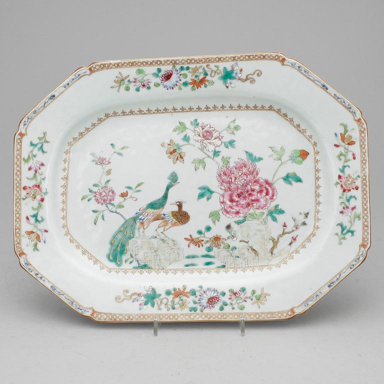 STEKFAT, kompaniporslin. Qing dynastin, Qianlong (1736-95).