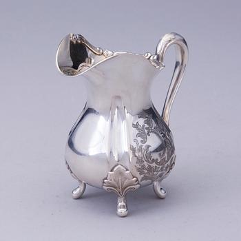 KAFFESERVIS, 3 delar, silver, Auran Kultaseppä, Åbo 1968-70. Vikt tot. 1367 g.