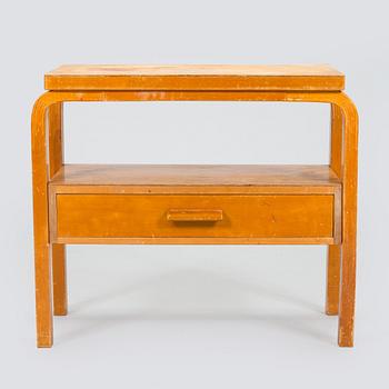 Alvar Aalto, bord / sidobord, modell 87, för O.Y. Huonekalu- ja Rakennustyötehdas A.B. tidigt 1950-tal.