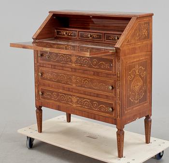 SEKRETÄR, Louis XVI stil, omkr 1900-talets mitt.