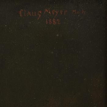 Claus Meyer, Handarbetande kvinna och man med kritpipa.