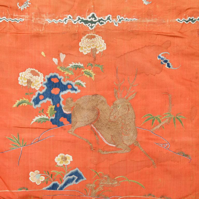 SIDENBRODERI, Qing dynastin, 1800-tal.