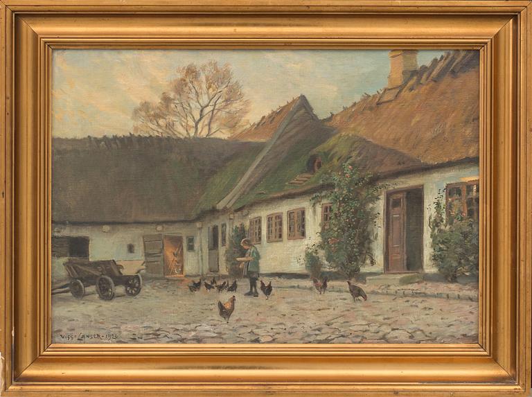 VIGGO LANGER, oil on canvas, signed and dated- 1926.
