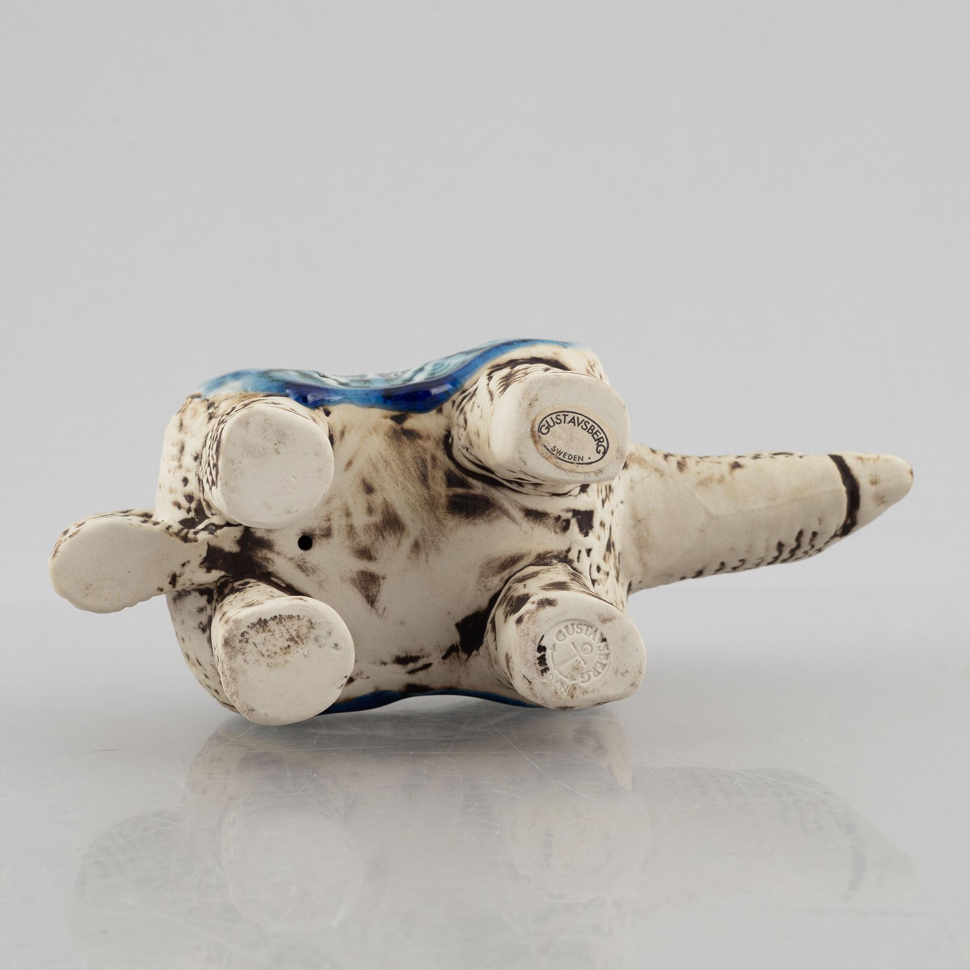 Lisa Larson, figurin, stengods, "Varan", ur serien "Jura", Gustavsberg.