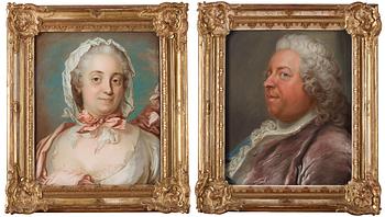 378. Gustaf Lundberg, "Claes Grill" (1705-1767) & his wife "Anna Johanna Grill" née Grill (1720-1778).