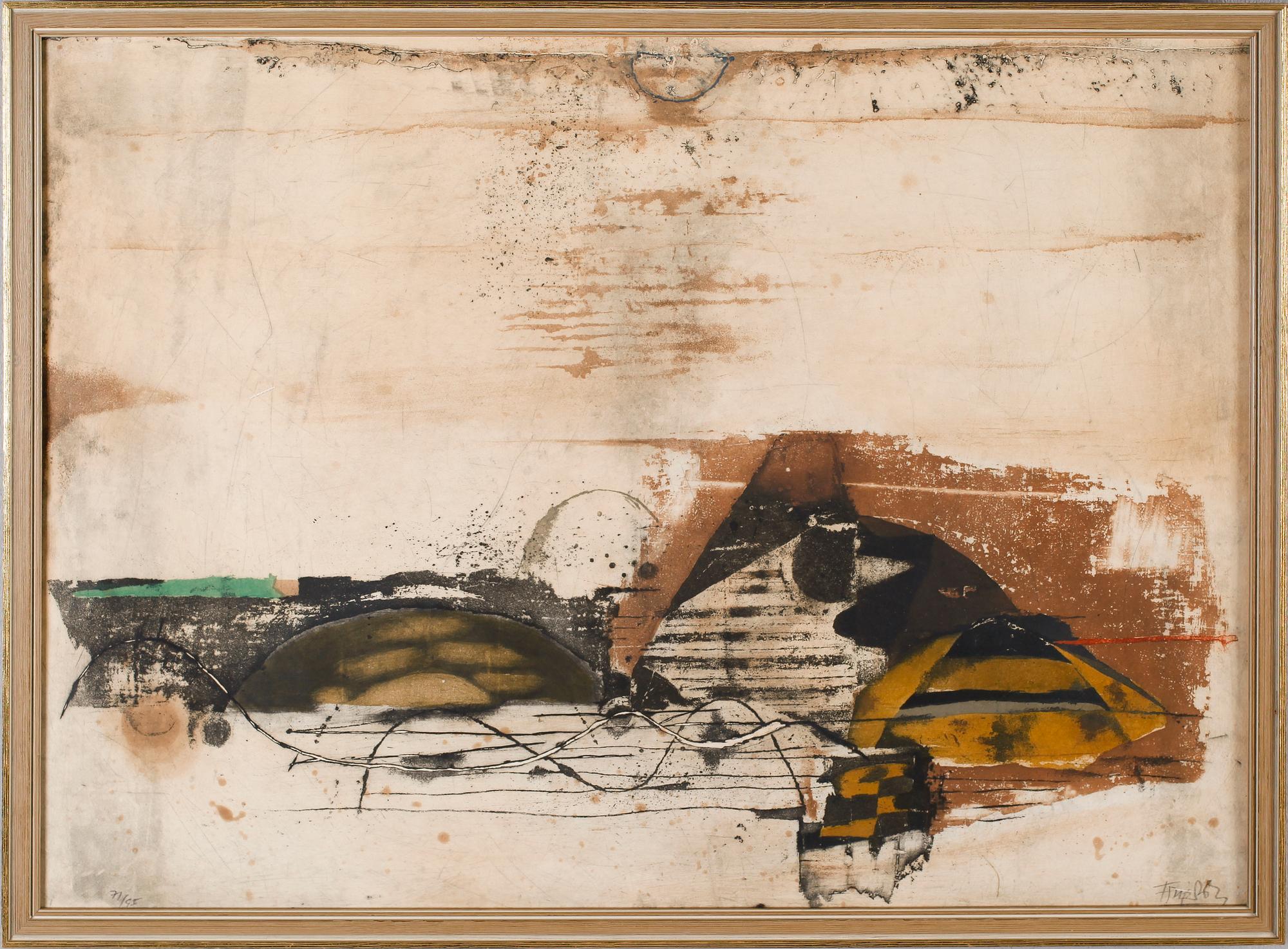 JOHNNY FRIEDLAENDER, 2 st, färglitografier, signerade och numrerade 71/95 och 63/95.