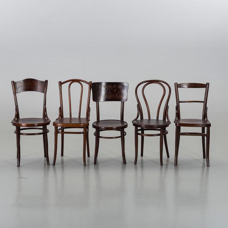 STOLAR, Thonet och Thonet-stil,  8 stycken, 1900-talets första hälft.