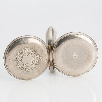 POCKET WATCH, 50 mm, "Breguet", hunter case,