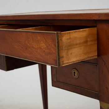 A Swedish late gustavian writing desk, late 18th century.