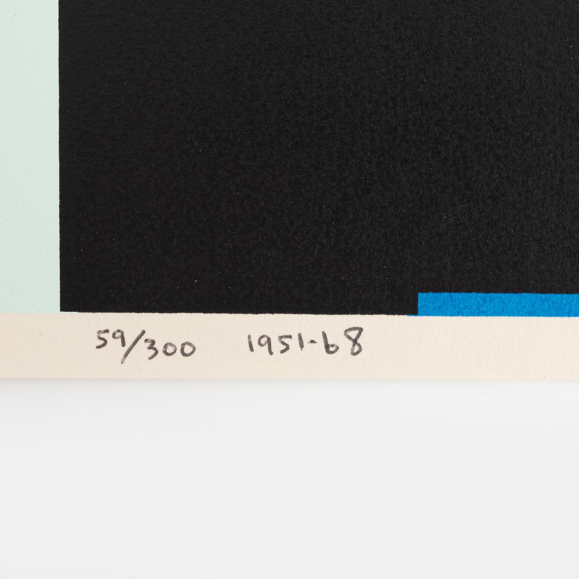 Olle Bærtling, silkscreen in colours, 1951-68, signerad 59/300.