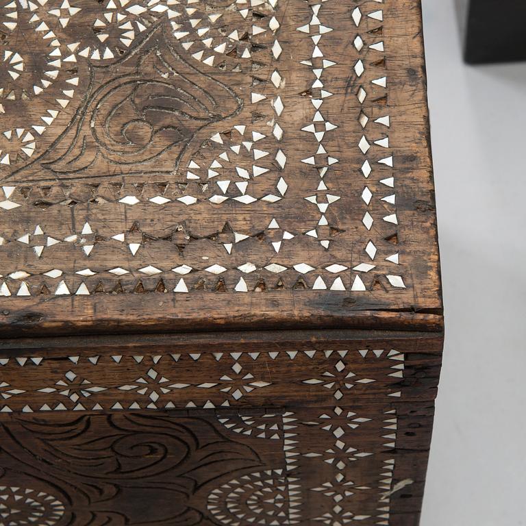 Two shell inlay chests, Philippines 20th century.