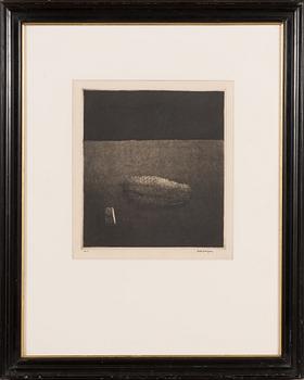 Pentti Kaskipuro, aquatint and drypoint, signed and marked KV 3.