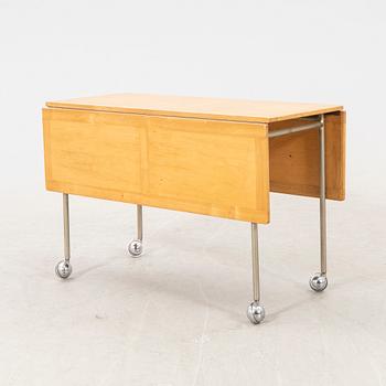 Bruno Mathsson, folding table / rolling table, "Berit", Bruno Mathsson International, Värnamo.