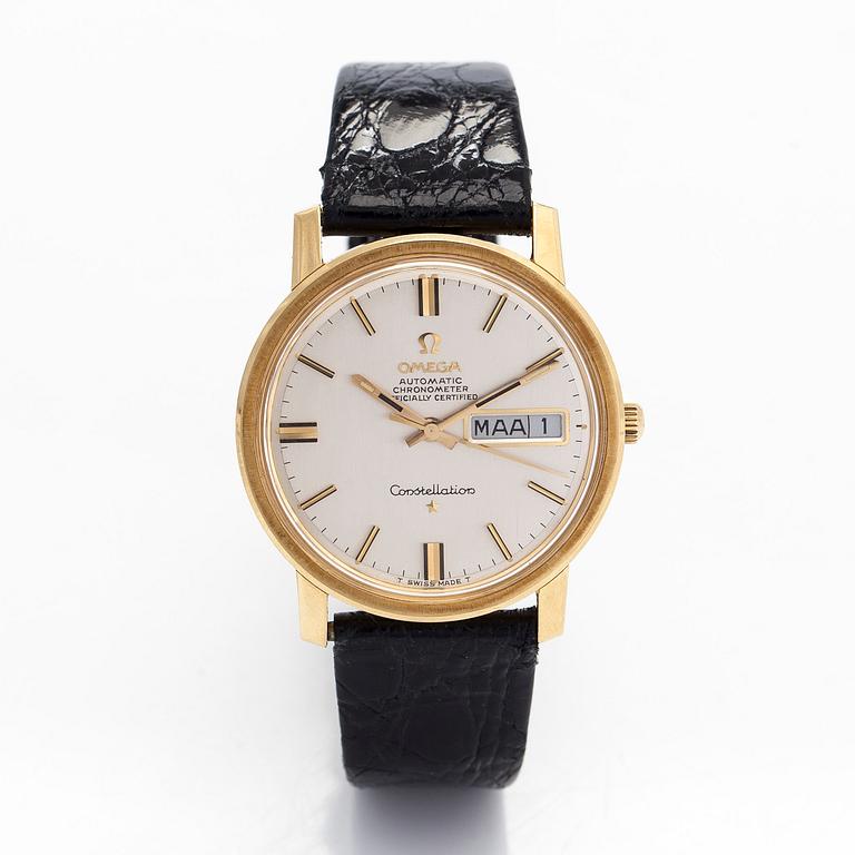 Omega, Constellation Day-Date, rannekello, 34 mm.