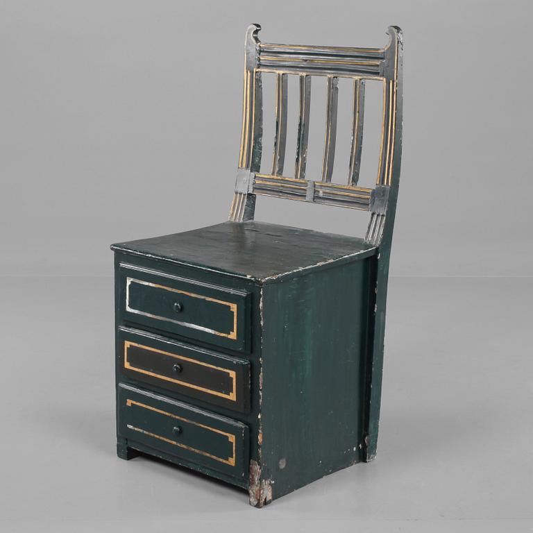 BYRÅSTOL, sent 1800-tal.