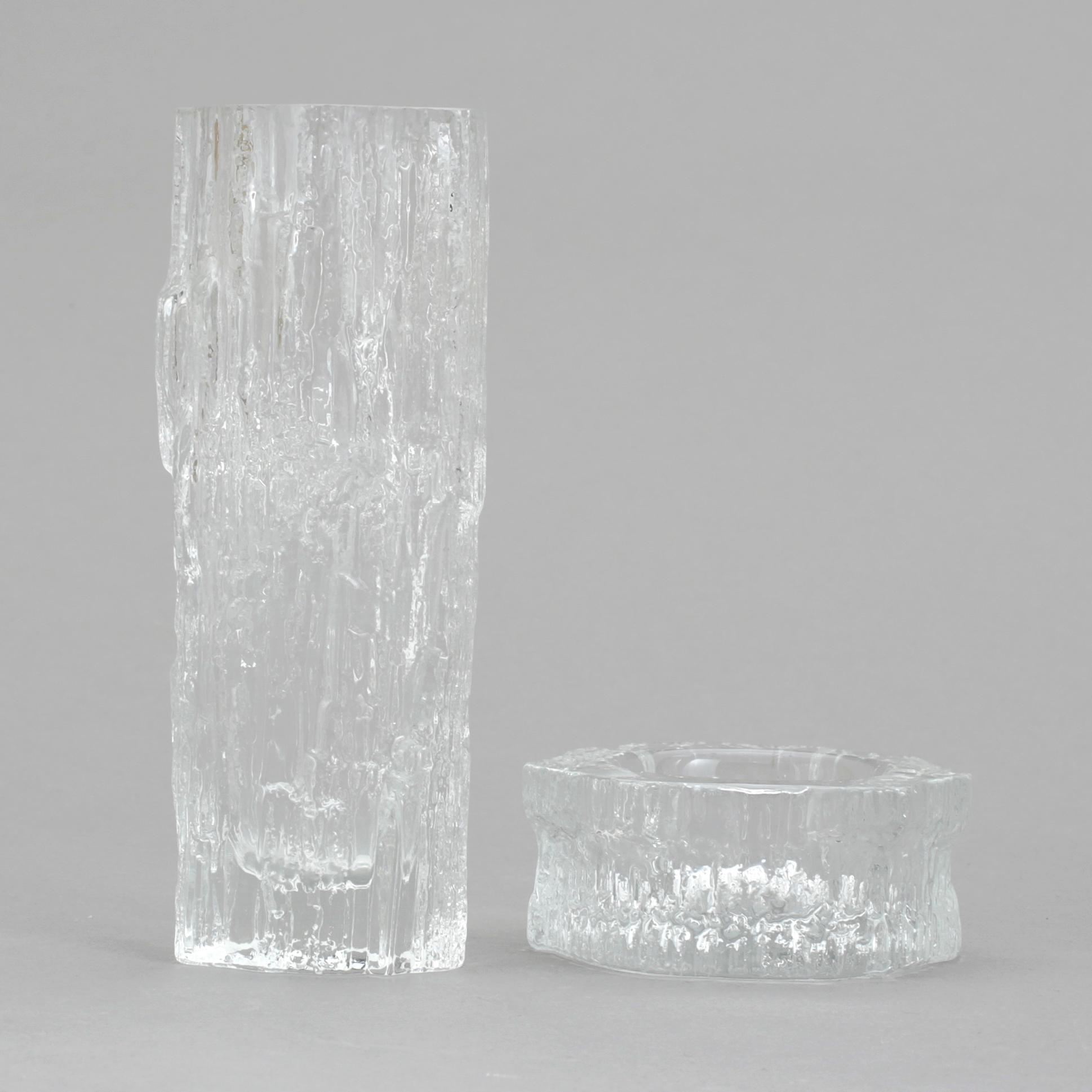 VAS och LJUSLYKTA, glas, Tapio Wirkkala, Iittala.