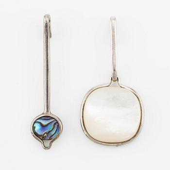 Vivianna Torun Bülow-Hübe, a sterling silver pendant with white mother-of-pearl, Jakarta.