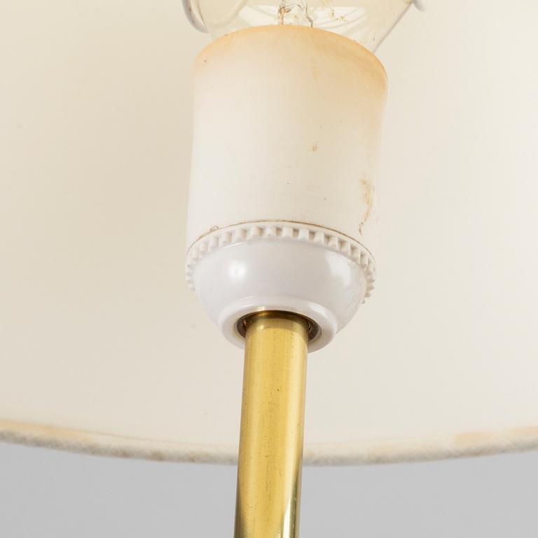 A pair of brass table lamps second half of 20th century.