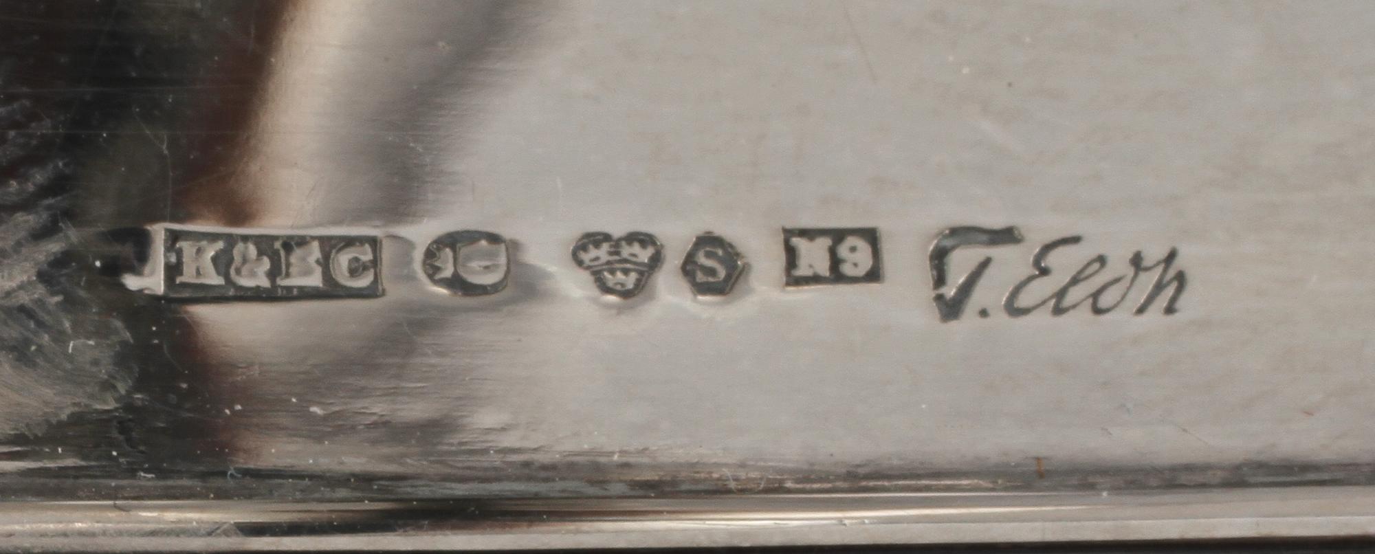 LJUSSTAKAR, ett par, silver, Tore Eldh, Ceson, Göteborg, 1963.