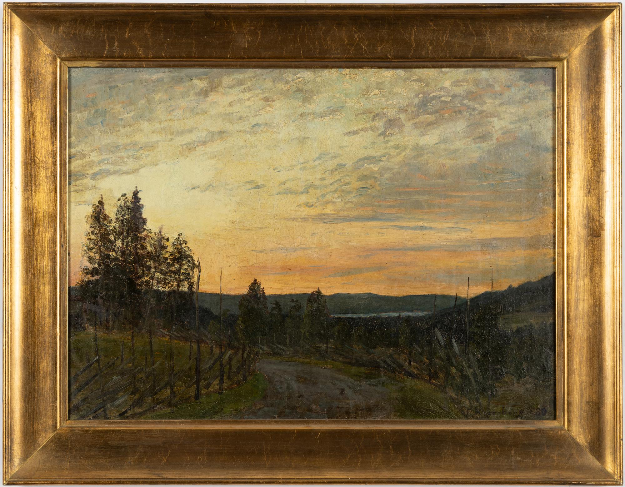 Edvard Rosenberg, Twilight Landscape.