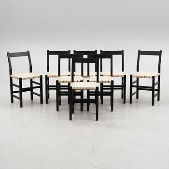 John Kandell, eight "Schablon" chairs, Källemo, Sweden.