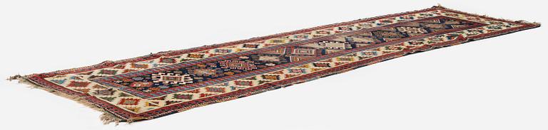 A Kazak runner, Southwest Caucasus, c. 375 x 98 cm.