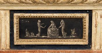 Mirror, late Gustavian style, first half of the 19th century.
