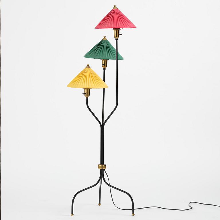 Josef Frank, a "Kinalampan" (China Hat) floor lamp model "2599", Firma Svenskt Tenn, Sweden, 1950s-60s.