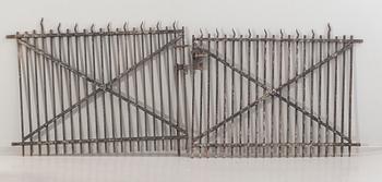 A pair of first part of 20th century iron gates.