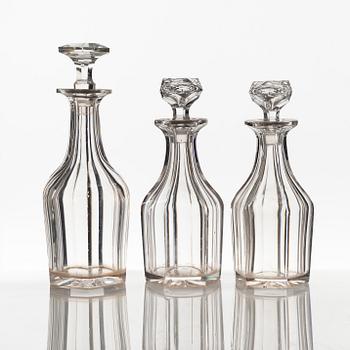 A Baccarat glass service, 147 pieces. France, early 20th Century.