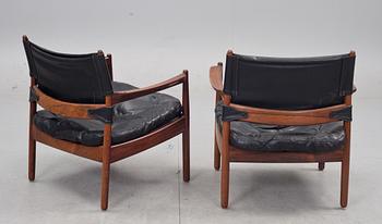 FÅTÖLJER, ett par, design Gunnar Myrstrand, Källemo, 1960-tal.