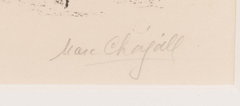 Marc Chagall, litografia, signeerattu ja numeroitu 18/20.