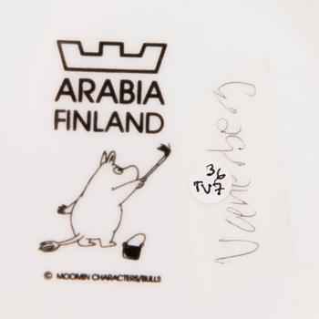 A MOOMIN PLATE, porcelain, children’s plate, ’Happy family’, Arabia. Not in manufacturing.