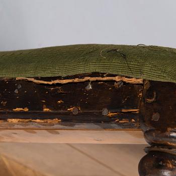 A SWEDISH BAROQUE STOOL, 18th century.