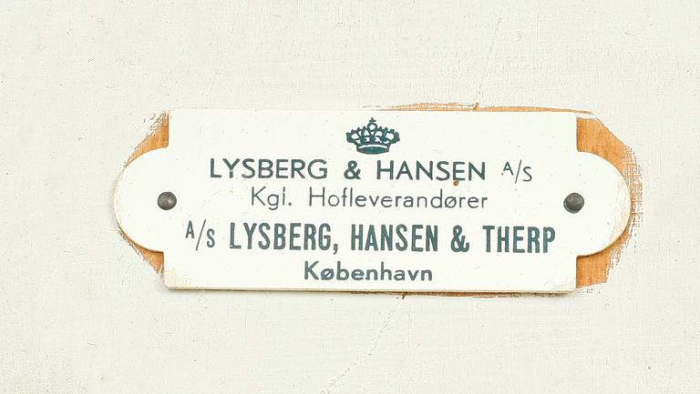 KONSOLBORD, ett par, märkta Lysberg & Hansen, Köpenhamn, 1900-talets första hälft.