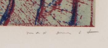 Max Ernst, lithograph in colours, 1975, signed 70/500.