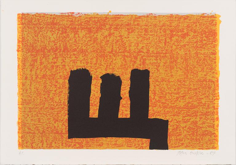 Paul Osipow, lithograph, signed and dated -87, marked H.C.