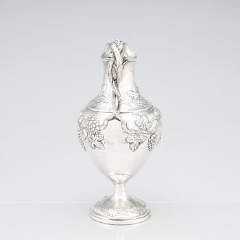 A George III sterling silver ewer, marks of John Scofield, London 1787.