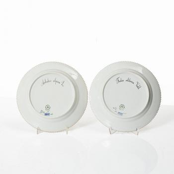 A set of five (+1) Royal Copenhagen 'Flora Danica' dishes, Denmark, 20th century.