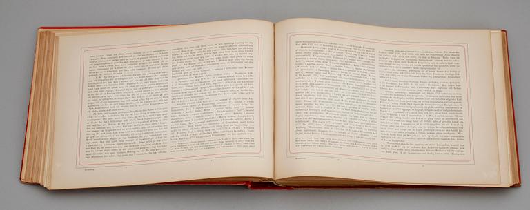 BOK: Uplands Herrgårdar af CA Klingspor och B Schlegel, F & G Beijers förlag 1881.