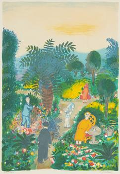 Lennart Jirlow, färglitografi, 1991, signerad 211/280.