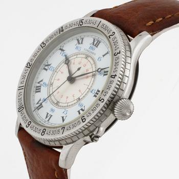 LONGINES, Lindbergh Hour Angle Watch, designed by Charles Lindbergh, wristwatch, 38 mm.