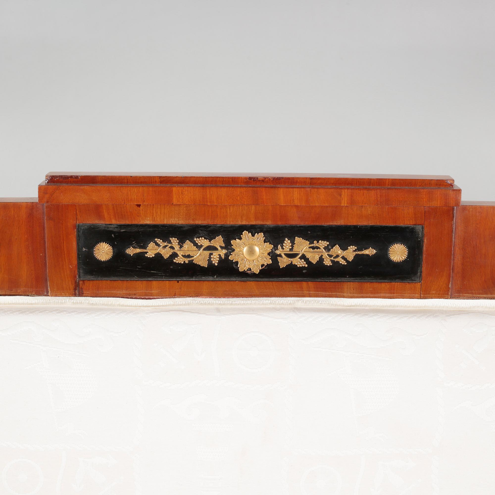 A Swedish Karl Johan sofa, made in the first half of the 20th century.