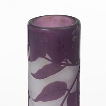 Emile Gallé, vas, överfångsglas, Nancy, Frankrike efter 1904.