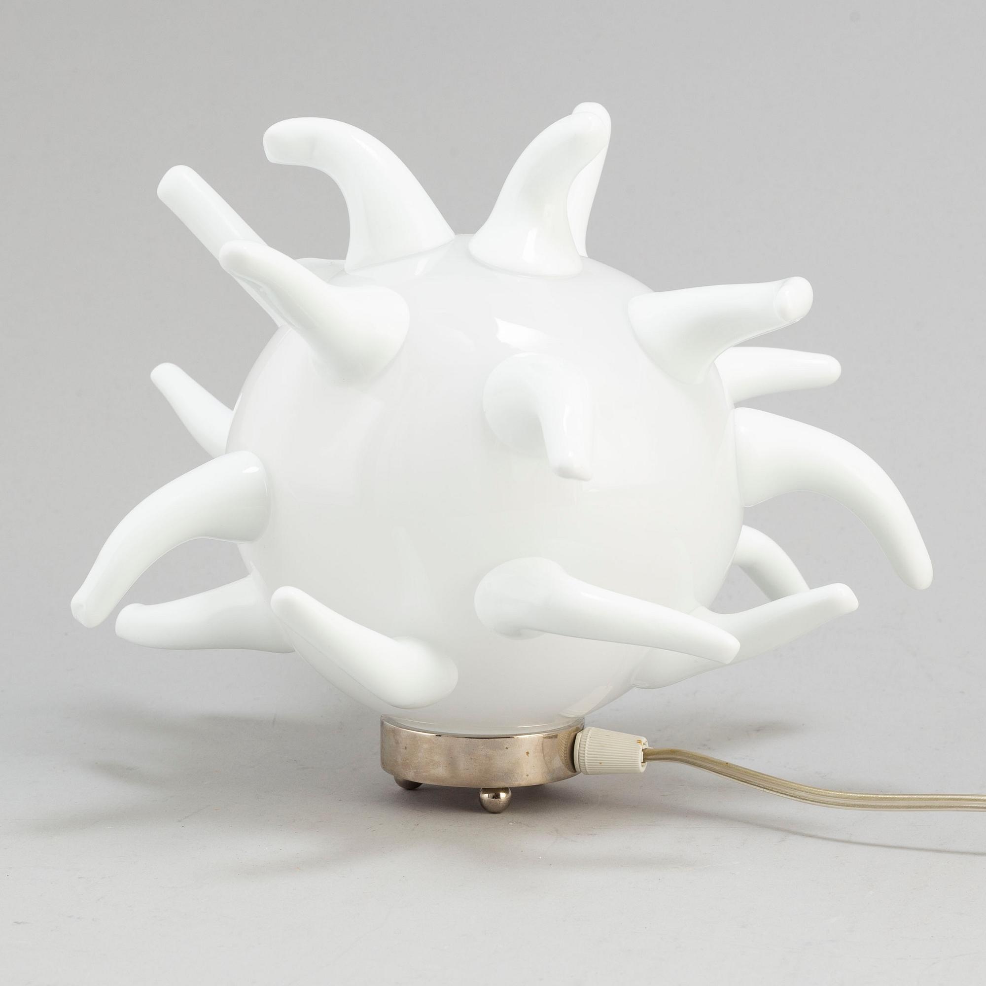 EVA DARPÖ, skulptur/bordslampa, glas, signerad Eva Darpö.