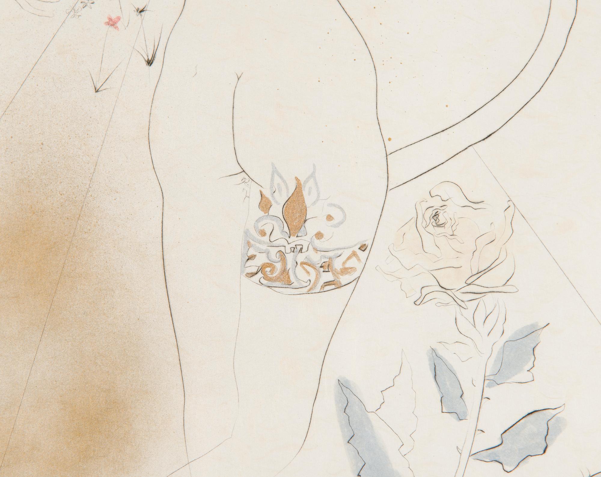 Salvador Dalí, "Nu à la jarretière" sarjasta "Hippies".