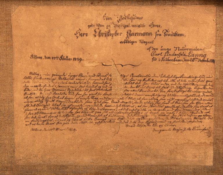 Okänd konstnär 1800-tal, Norge,  olja på duk, monogramsignerad CL,