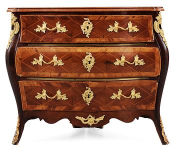 397. A Swedish Rococo 18th Century corner commode.