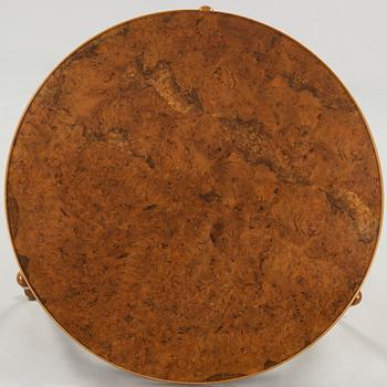 A Josef Frank burled wood top sofa table, model 2139, Svenskt Tenn Sweden probably 1950-60's.